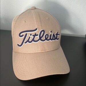 Titleist Beige Cap with Navy Logo